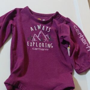 Carhartt Kids' Long Sleeve Tee in Deep Purple